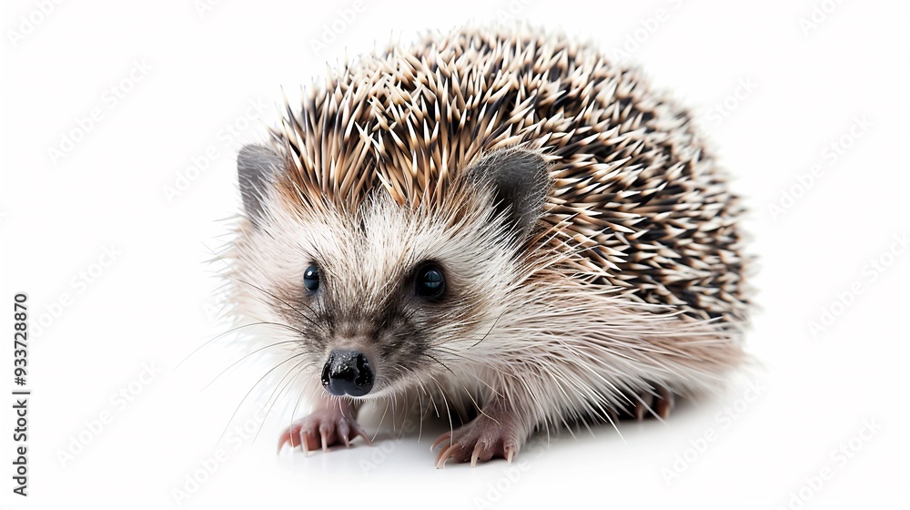 Obraz premium Portrait of a Curious Hedgehog