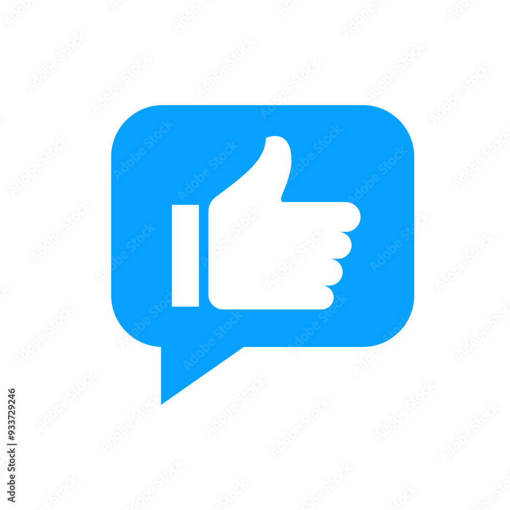 Like icon. Thumb up icon on white background. Like icon. Thumb up icon on white background.