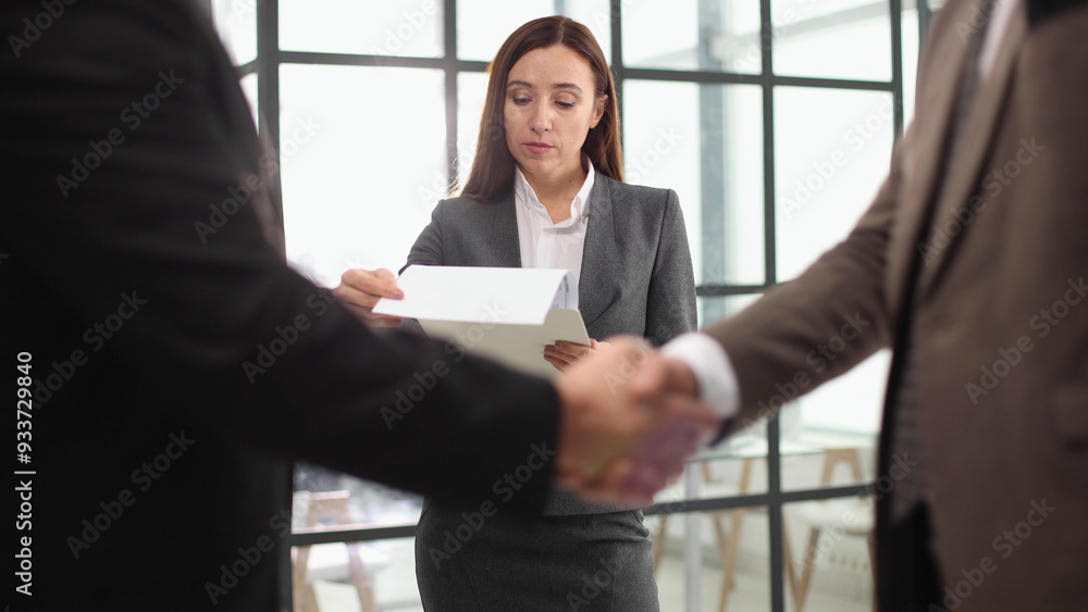 mature workers shaking hands in partnership deal, collaboration mature workers shaking hands in partnership deal, collaboration
