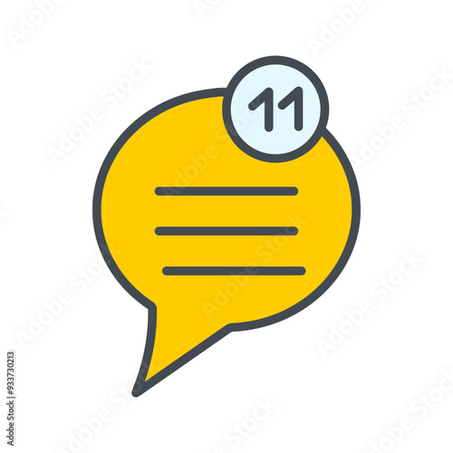 Unread Message Vector Icon