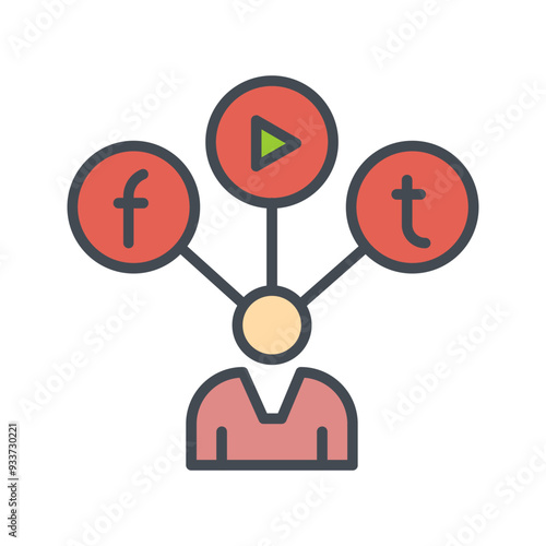 Social Media Influencer Vector Icon