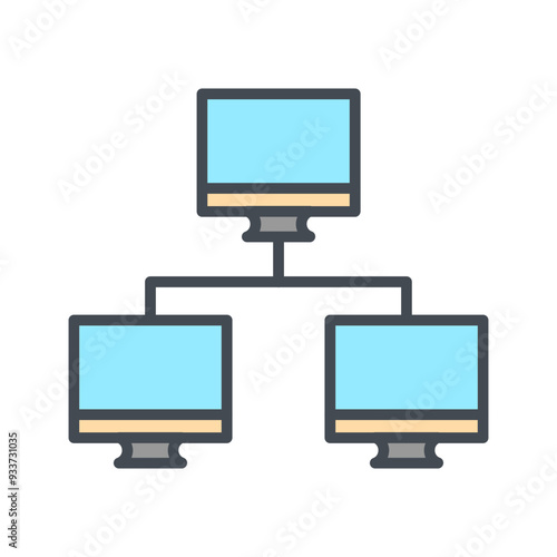 News Network Vector Icon