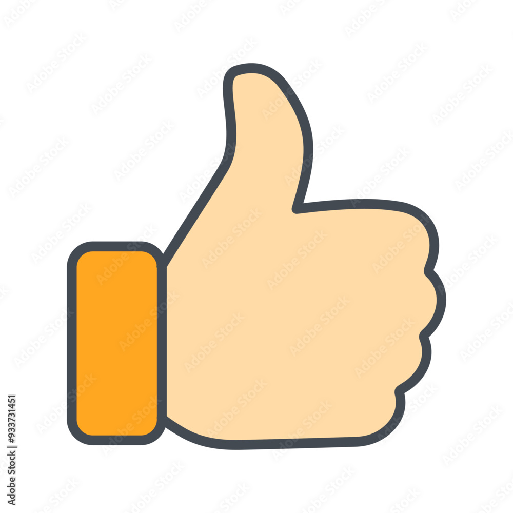 Thumbs Up Vector Icon Thumbs Up Vector Icon