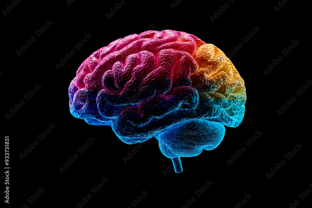 Colorful Brain Anatomy. Colorful Brain Anatomy.