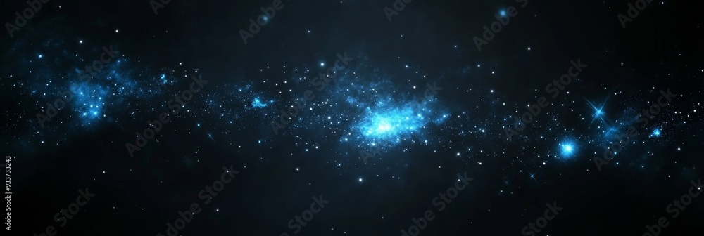 Fototapeta premium A spectacular fireworks display illuminates the starry sky in a festive festive artistic style Blank space for design and text