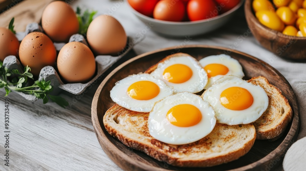 Rustic kitchen with a farm-to-table breakfast spread of fresh fruits and grains, organic breakfast, natural food start Rustic kitchen with a farm-to-table breakfast spread of fresh fruits and grains, organic breakfast, natural food start