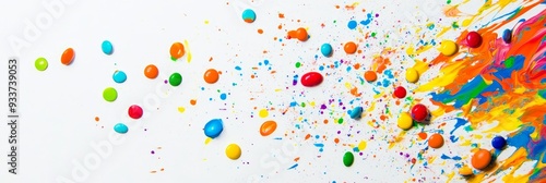 With a rainbow skittle twist, these candies explode into cartoon characters