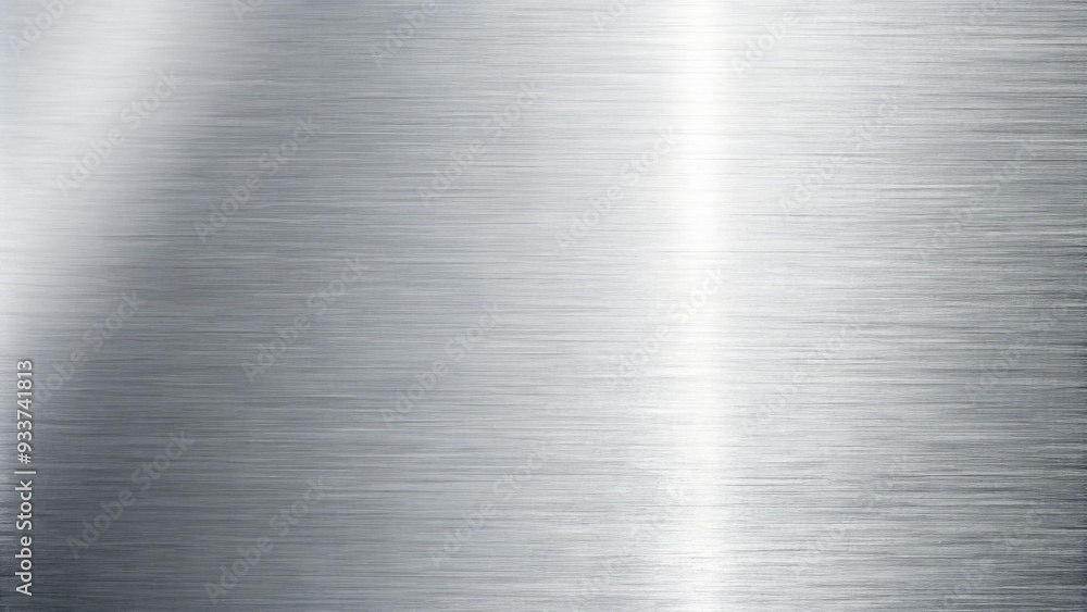 Shiny silver metal texture with subtle scratches and reflections on a clean white background, providing a modern and sleek industrial aesthetic. Shiny silver metal texture with subtle scratches and reflections on a clean white background, providing a modern and sleek industrial aesthetic.