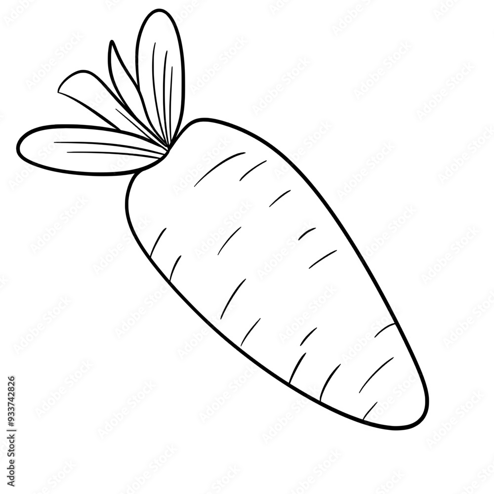 Carrot outline Carrot outline