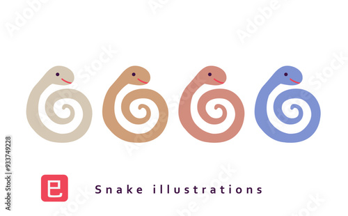 巳年のアイコンセット