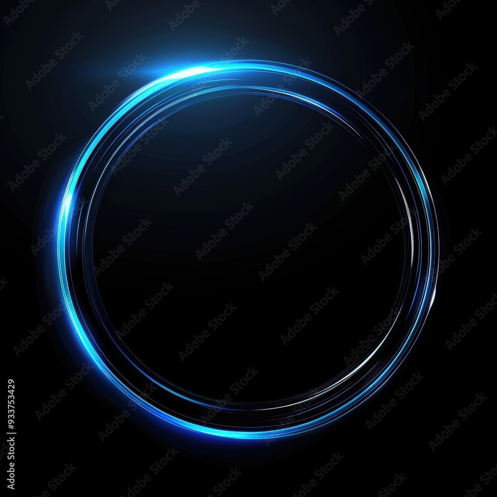 Abstract blue light circle Abstract blue light circle