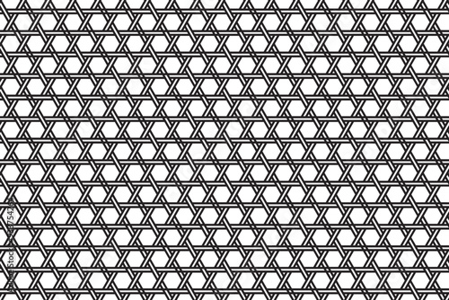 Houndstooth Pepita seamless pattern. Repeating Pepito texture. Black houndstooth on a white background. Repeated abstract argyles for design BW prints. Repeated houndstooth plaids and dogtooth.