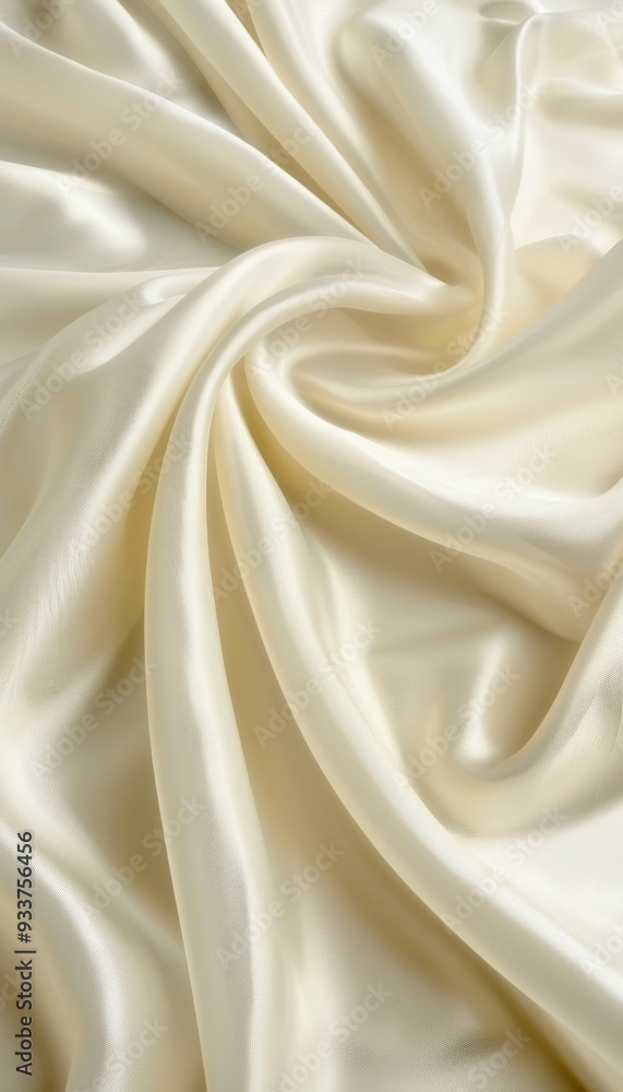Abstract background of soft ivory silk satin fabric, luxurious elegant texture of silk satin fabric. Abstract background of soft ivory silk satin fabric, luxurious elegant texture of silk satin fabric.