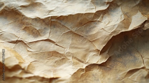 A close-up of a textured surface, possibly leather or paper,