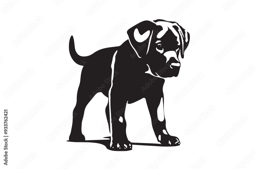 Fototapeta premium Dog silhouette vector illustrator.eps