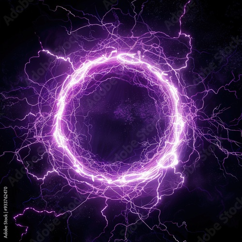 Purple lightning ring