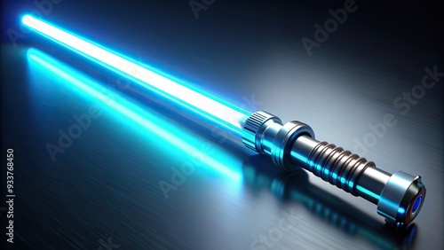 Futuristic energy weapon macro shot of a glowing light saber, sci-fi, saber, dangerous, light, laser sword, force, macro, futuristic concept, power, space weapon,energy, glowing photo