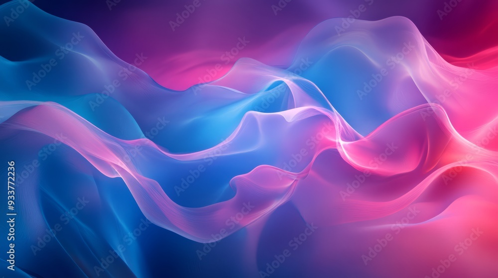 3d render of an abstract background with wavy shapes in blue and pink colors 3d render of an abstract background with wavy shapes in blue and pink colors