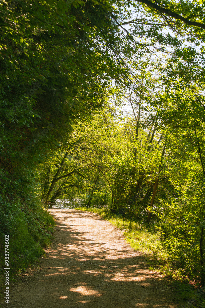 Obraz premium Hiking Trail At The Lakeside
