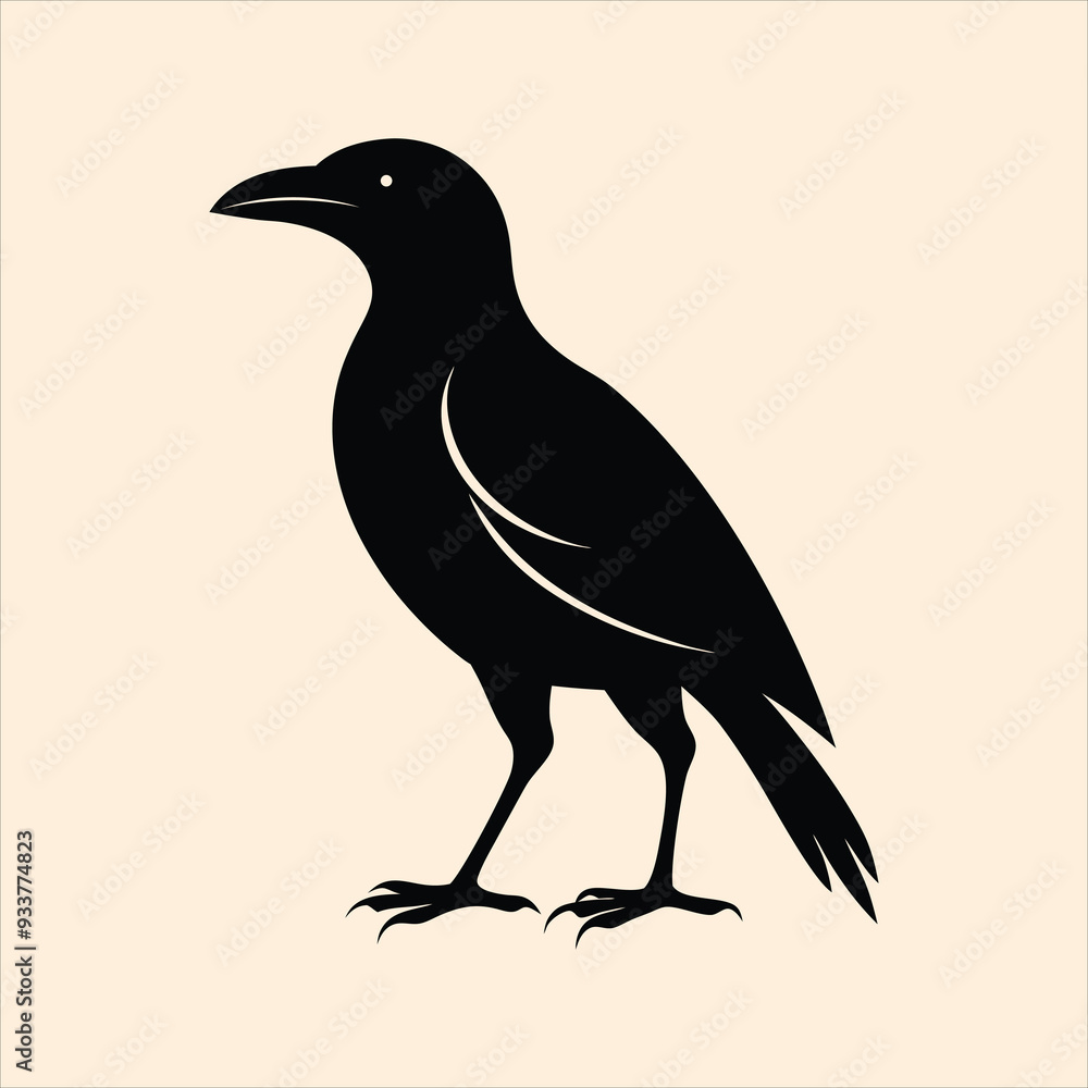 Obraz premium Bird silhouette vector illustration