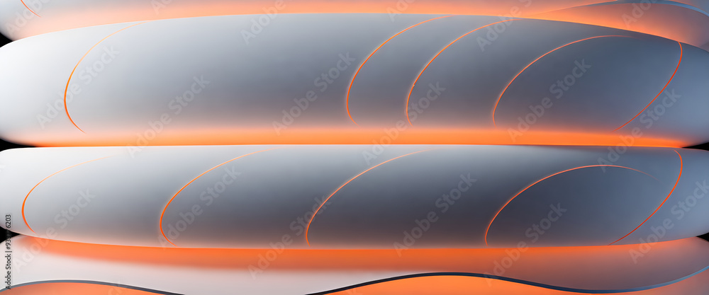 Naklejka premium illustrazione con elementi geometrici a tema astratto surreale