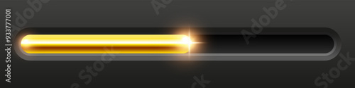 Loading bar or Slider bar. Vector clipart.