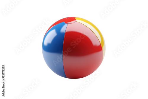 Colorful beach ball with red, blue, yellow, and white segments. Perfect for summer recreation, kids' parties, and pool fun. Free Download Colorful beach ball with red, blue, yellow, and white segments. Perfect for summer recreation, kids' parties, and pool fun. - GFXLoad