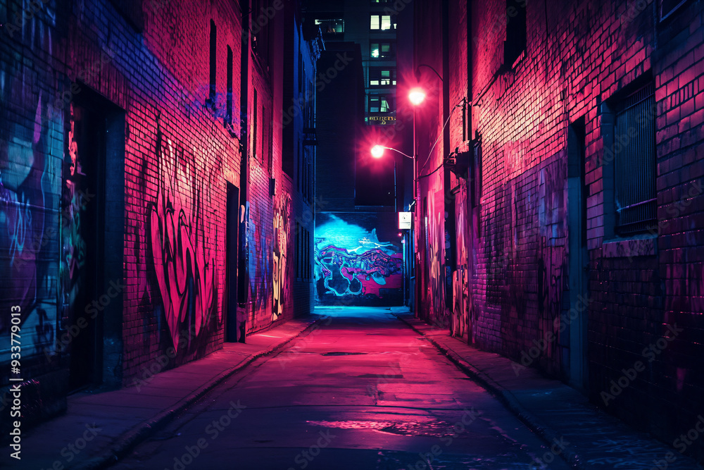 Neon City Alley. Neon City Alley.