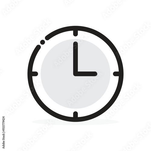 Clock, Time, Wall Clock, Timer , Round Clock  icon design. Clock editable vector, illustration, clipart design.