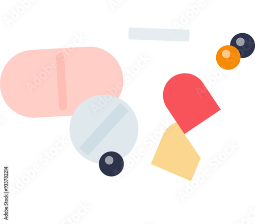 Assorted pills and capsules representing dietary supplements.