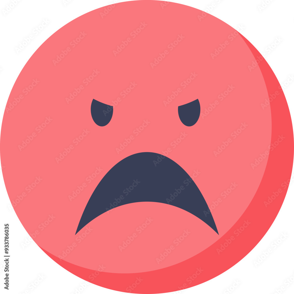 A simple graphic of a red face with a frowning mouth and furrowed brows, symbolizing anger or frustration. A simple graphic of a red face with a frowning mouth and furrowed brows, symbolizing anger or frustration.