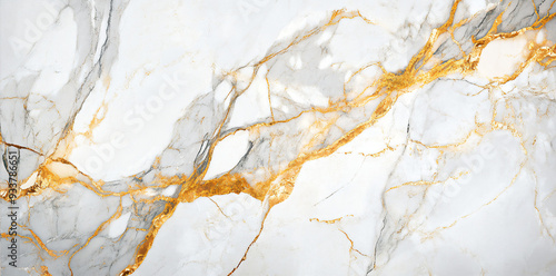 White Gold Marble Texture.