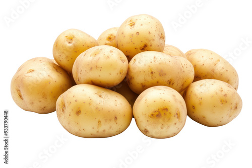 A bunch of fresh, organic potatoes. Perfect for cooking, baking, or simply adding to your favorite recipes. Ideal for food photography.