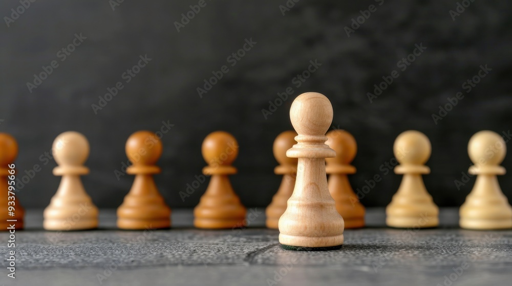 Stand Out From The Crowd With Chess Piece Stand Out From The Crowd With Chess Piece