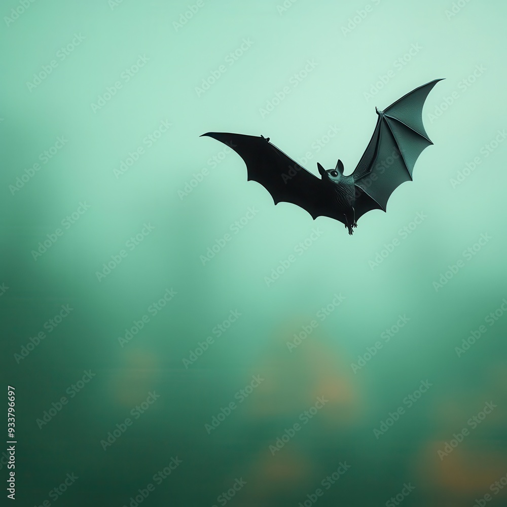 Fototapeta premium bats using echolocation, 3D illustration