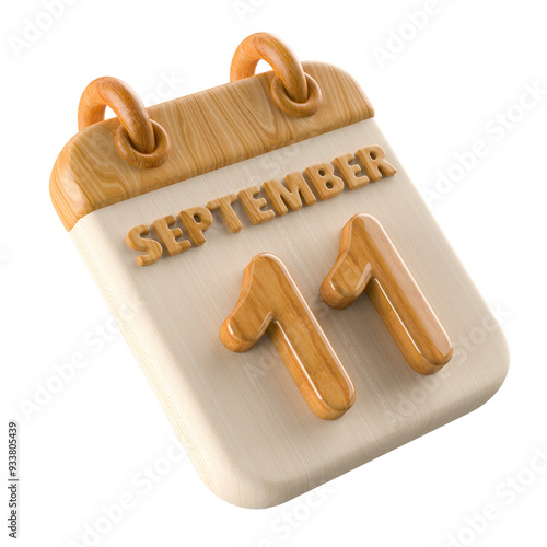 11th September Calendar Wooden photo