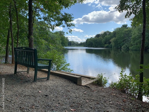 Bench at a lake