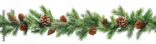 Wallpaper Mural Festive Pine Garland Torontodigital.ca