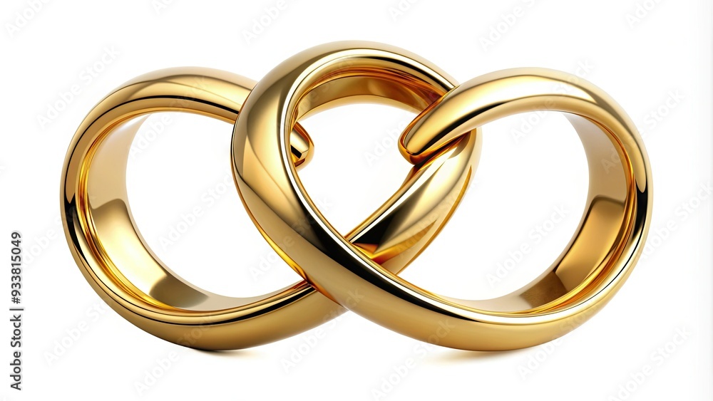 Two intertwined rings form a heart-shaped logo, symbolizing unity, love, and commitment, perfect for representing strong relationships, partnerships, or romantic bonds. Two intertwined rings form a heart-shaped logo, symbolizing unity, love, and commitment, perfect for representing strong relationships, partnerships, or romantic bonds.