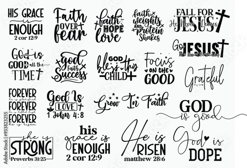 Christian T-shirt Design Set, Christian T-shirt Design, Christian SVG Design, Boho Christian SVG, Bible Verse SVG, Scripture SVG, God Jesus SVG, Psalm SVG, Love Faith SVG, Christian t-shirt Design