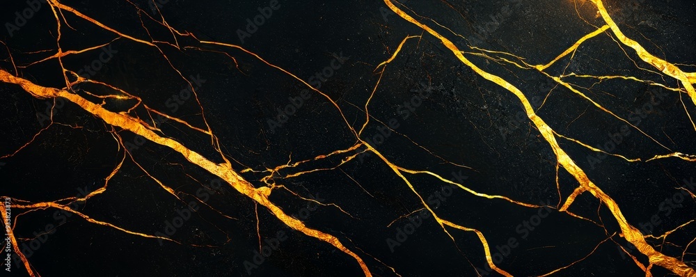 High-resolution image of gold and black marble, showcasing the intricate patterns and opulent, natural textures High-resolution image of gold and black marble, showcasing the intricate patterns and opulent, natural textures