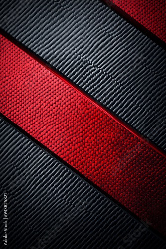 black and red colour carbon fibre stylish raw material background for posting and status generated by AI