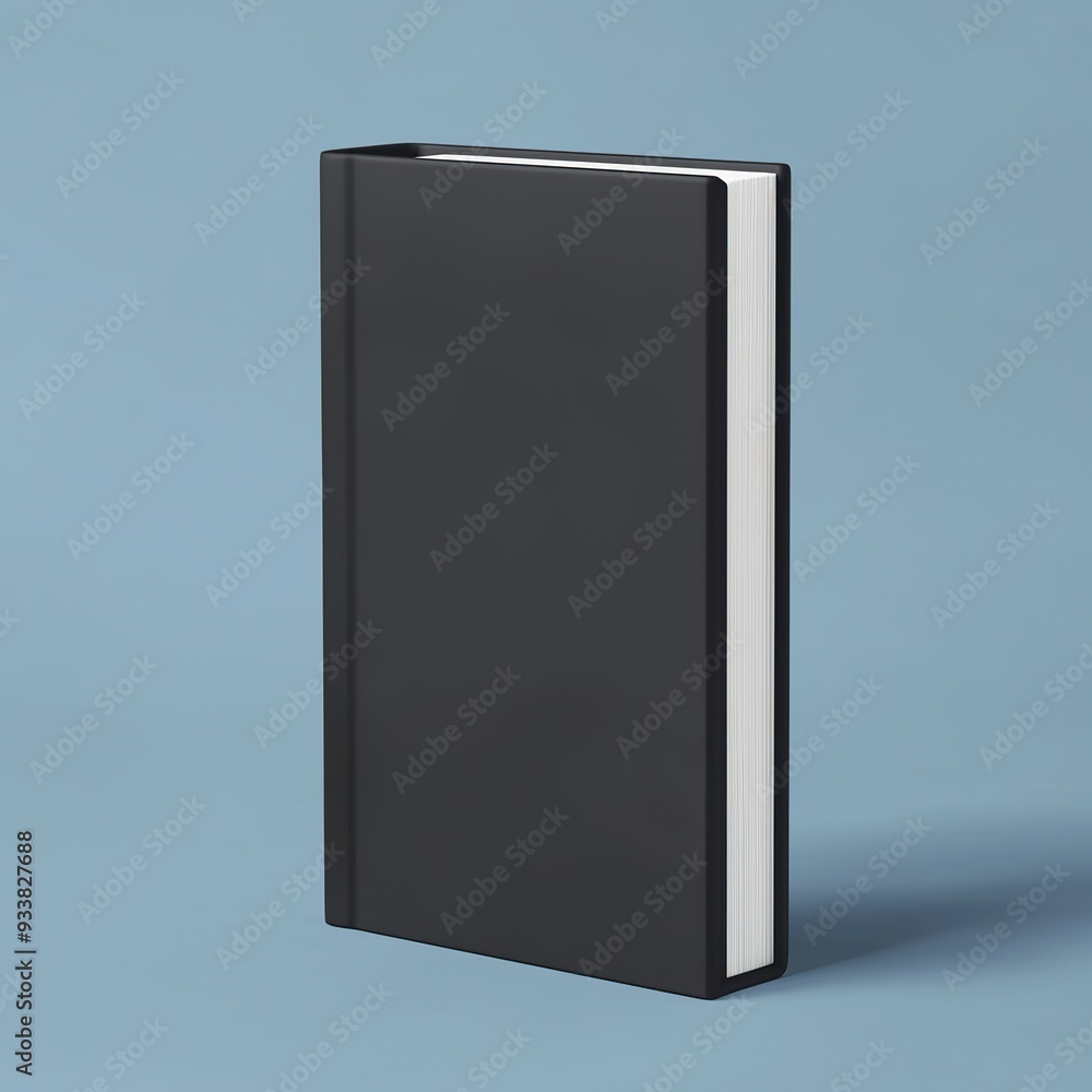 Mockup of hardcover book, standing, isolated on background, side view Mockup of hardcover book, standing, isolated on background, side view