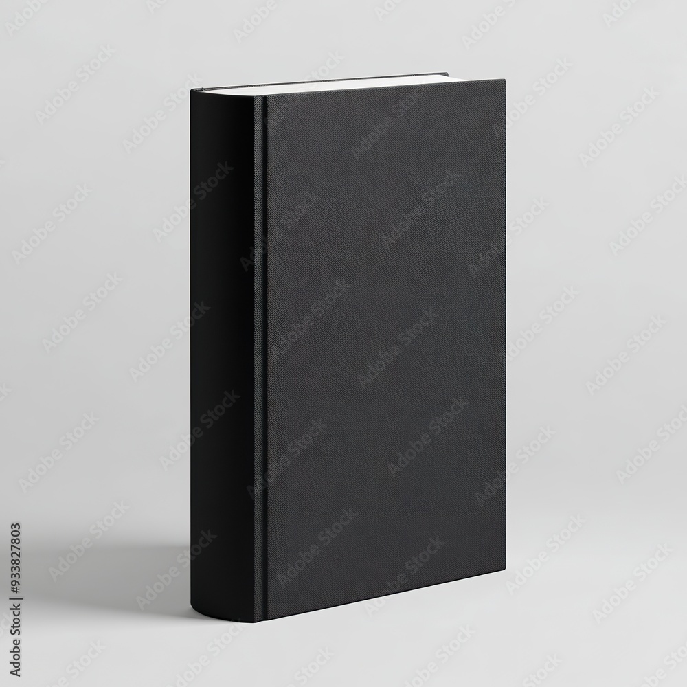 Mockup of hardcover book, standing, isolated on background, side view Mockup of hardcover book, standing, isolated on background, side view
