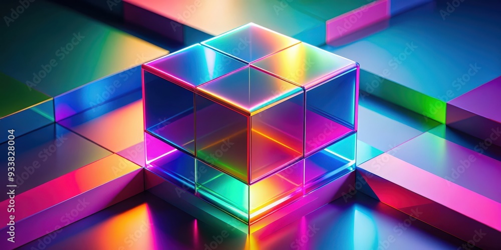Abstract color cube background with vibrant and geometric shapes, abstract, colorful, cube, background, pattern, geometric Abstract color cube background with vibrant and geometric shapes, abstract, colorful, cube, background, pattern, geometric