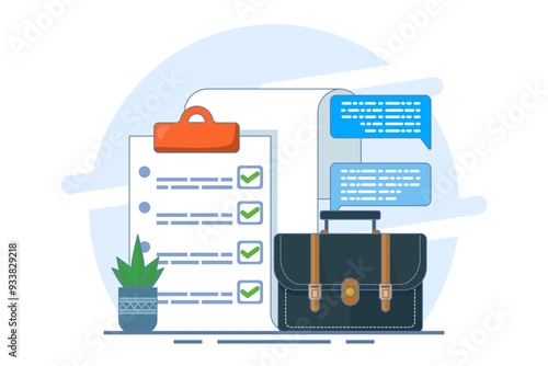Concept of business planning, target, business workflow, time management, planning, task implementation, teamwork, meeting. Creative design for web, marketing materials, business presentations.