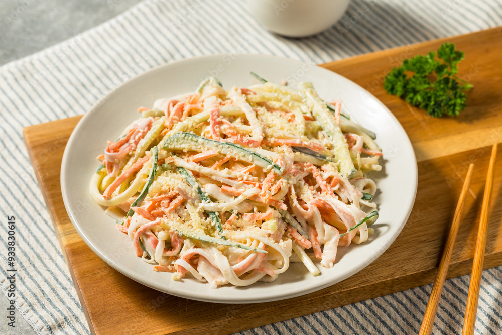 Homemade Healthy Kani Salad with Crab Meat Homemade Healthy Kani Salad with Crab Meat