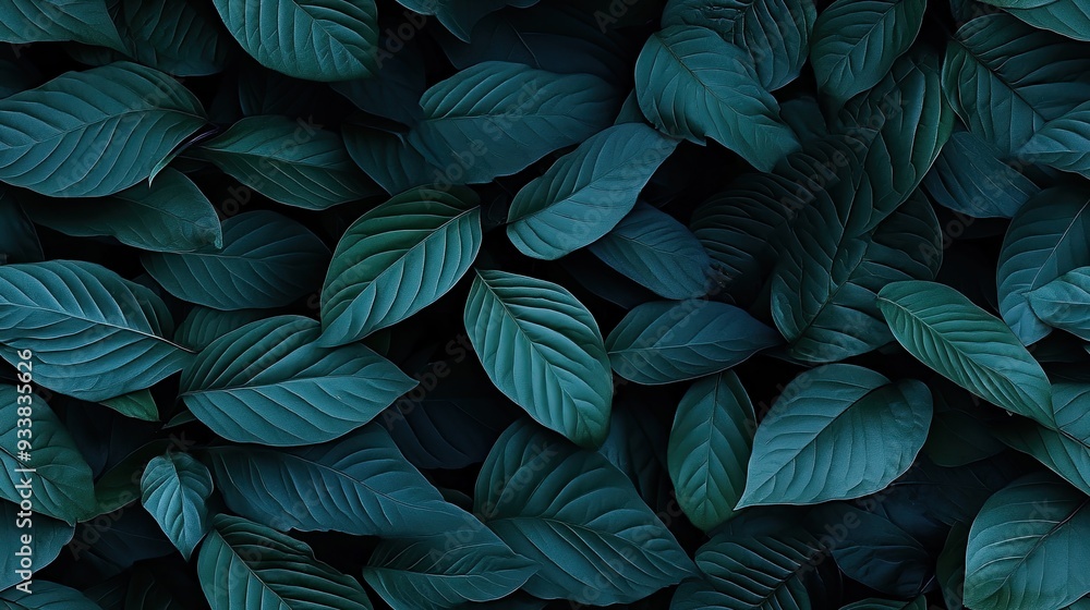 Fresh, vibrant sage leaves create a lush, textured pattern from a top view, evoking a sense of nature and tranquility SEAMLESS PATTERN Fresh, vibrant sage leaves create a lush, textured pattern from a top view, evoking a sense of nature and tranquility SEAMLESS PATTERN