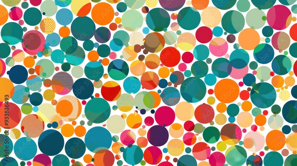 Vibrant Circular Abstract Pattern Colorful
