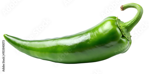 green chili pepper isolated on transparent background png © emad